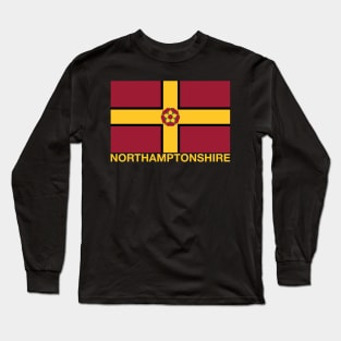 Northamptonshire County Flag - England Long Sleeve T-Shirt